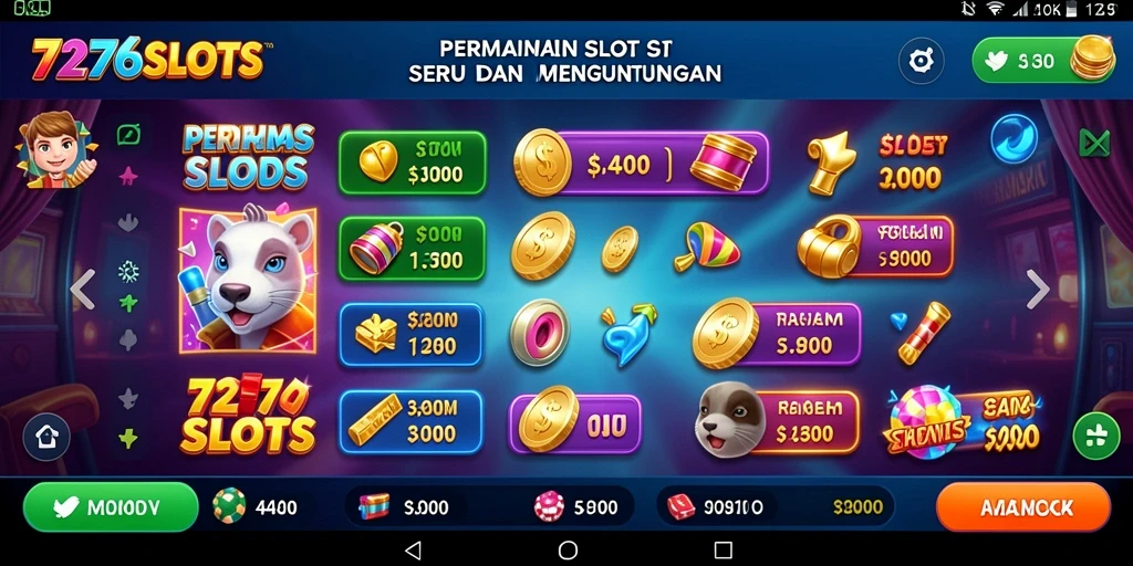 Gameplay seru dan menarik di 7276SLOTS.