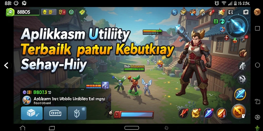Tampilan utama aplikasi 88BOS dengan berbagai fitur Utility.