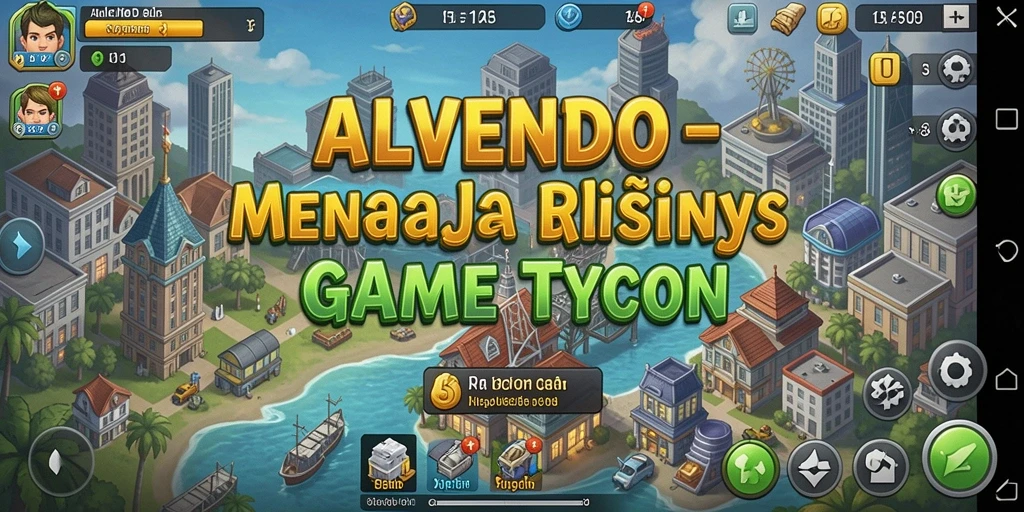 Tampilan gameplay Tycoon yang penuh strategi dalam ALVENDO.