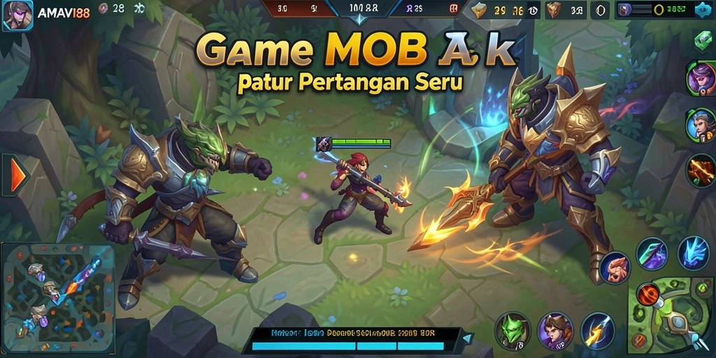 Tampilan gameplay seru di AMAVI88 dengan aksi pertarungan yang mendebarkan.