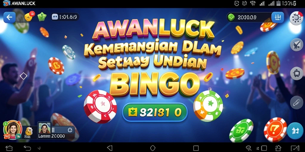 Tampilan gameplay yang seru dan interaktif dalam AWANLUCK Bingo.