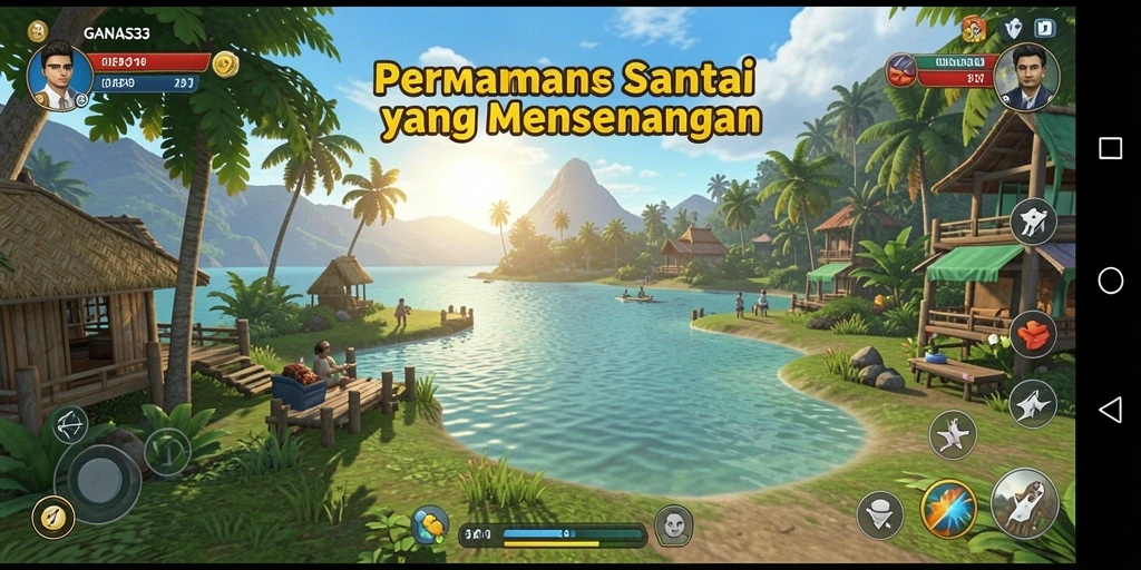 Tampilan menarik dari gameplay Casual GANAS33 yang menyenangkan.
