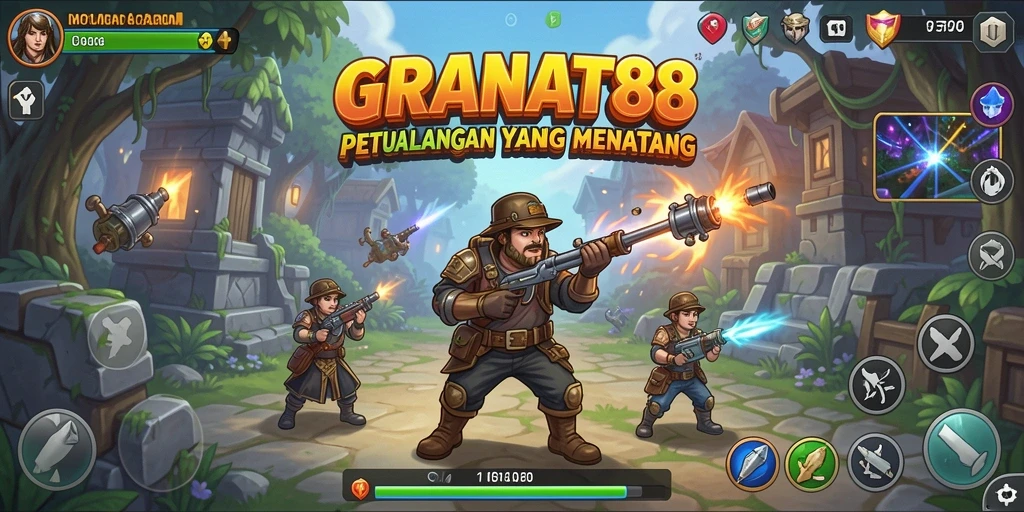 Tampilan gameplay seru dari GRANAT88 dalam aksi Arcade.