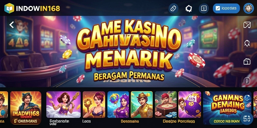 Tampilan gameplay seru di INDOWIN168 yang memukau.