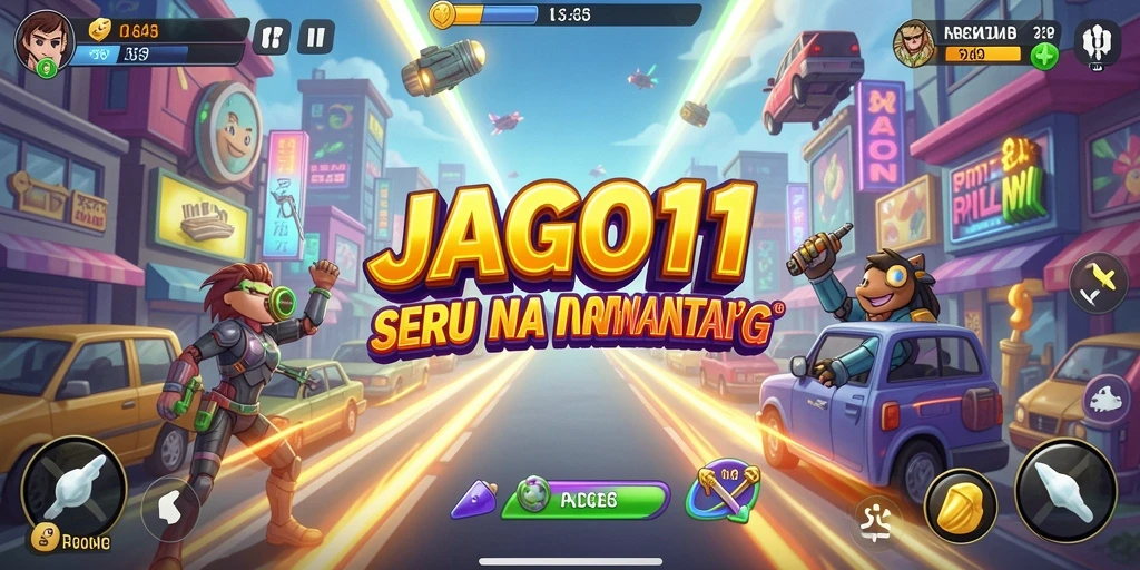 Tampilan aksi seru dalam gameplay JAGO11 yang menantang.