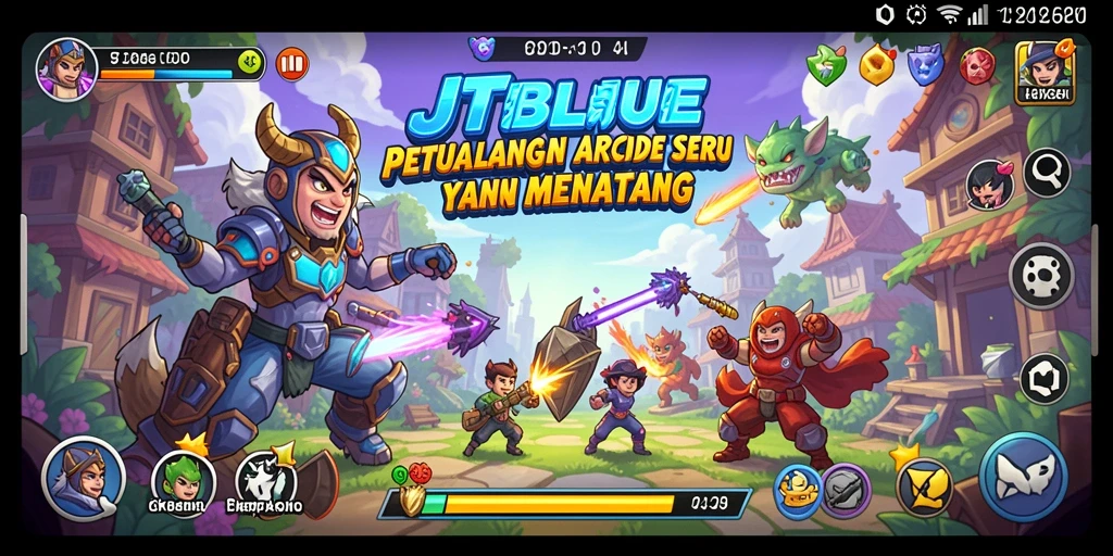 Screenshot gameplay JTBLUE dengan aksi seru penuh tantangan.