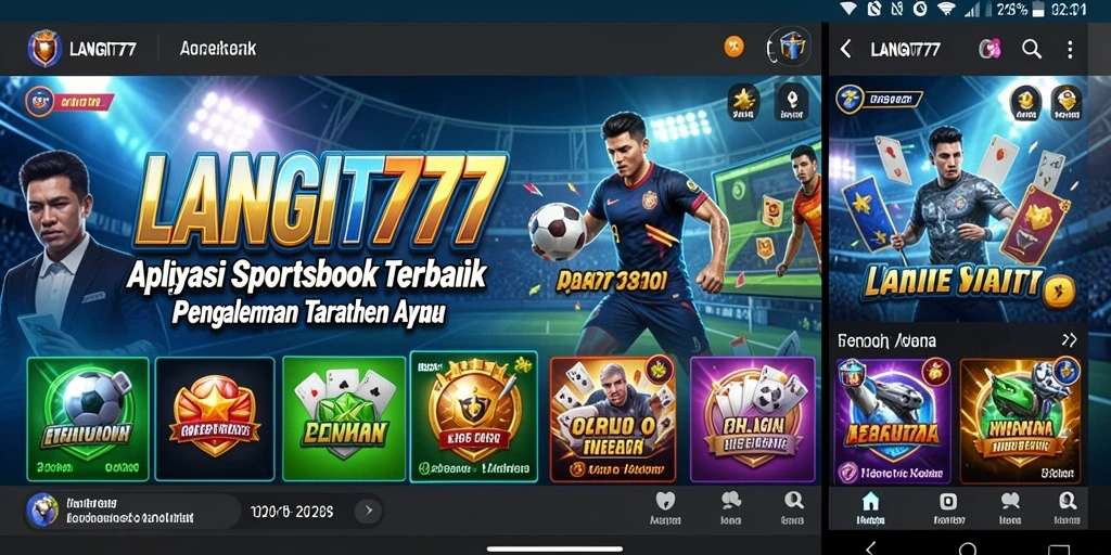Tampilan antarmuka LANGIT777 saat melakukan taruhan olahraga.