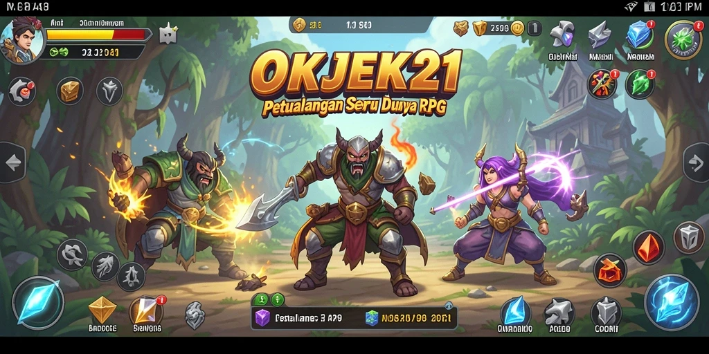 Tampilan gameplay seru dari OKJEK21 dengan grafis menawan.