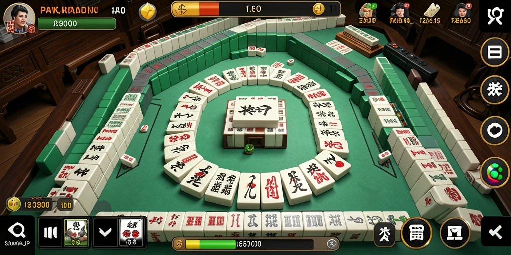 Tampilan grafis menarik saat bermain Mahjong di PAKARJP.