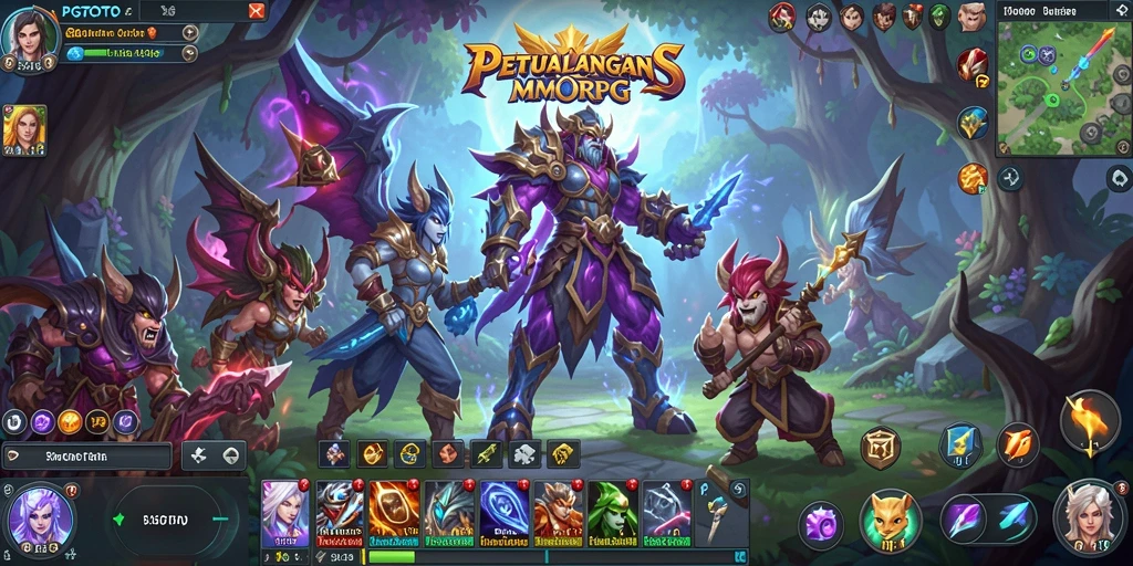 Screenshot PGTOTO menunjukkan aksi seru dalam permainan MMORPG.