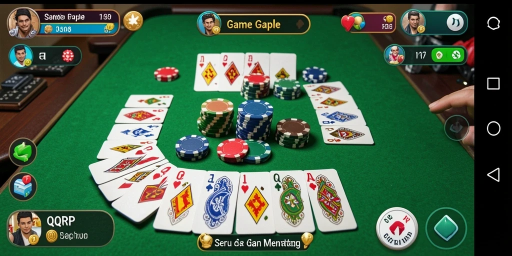 Gameplay menakjubkan dari QQRP dalam permainan Gaple.