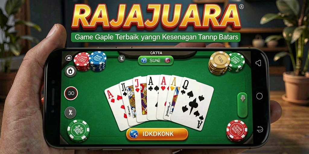 Screenshot gameplay RAJAJUARA yang menampilkan suasana permainan Gaple.