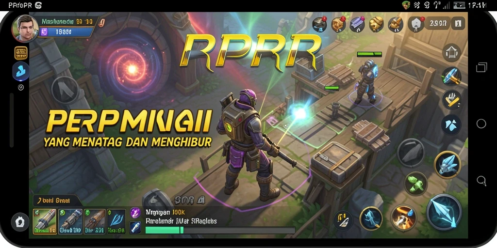 Tangkapan layar gameplay RPRR menampilkan pertempuran strategis yang intens.