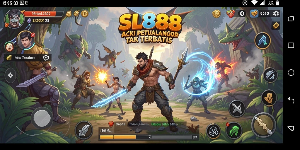 Tampilan action seru dalam gameplay SL888.