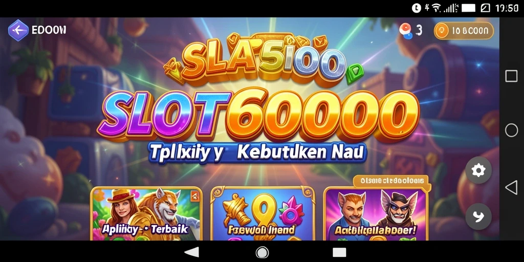 Tampilan antarmuka SLOT6000 yang menarik dan fungsional.