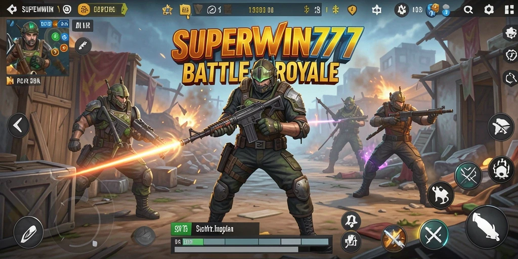 Gameplay mendebarkan dalam pertarungan Battle Royale.